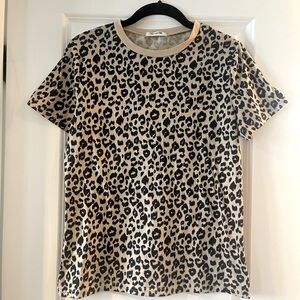 Leopard print tee